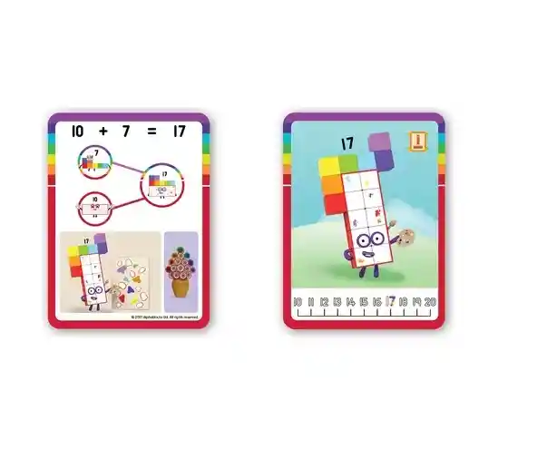 Juego Hand2mind Numberblocks Mathlink Cubes 11-20 Actividades