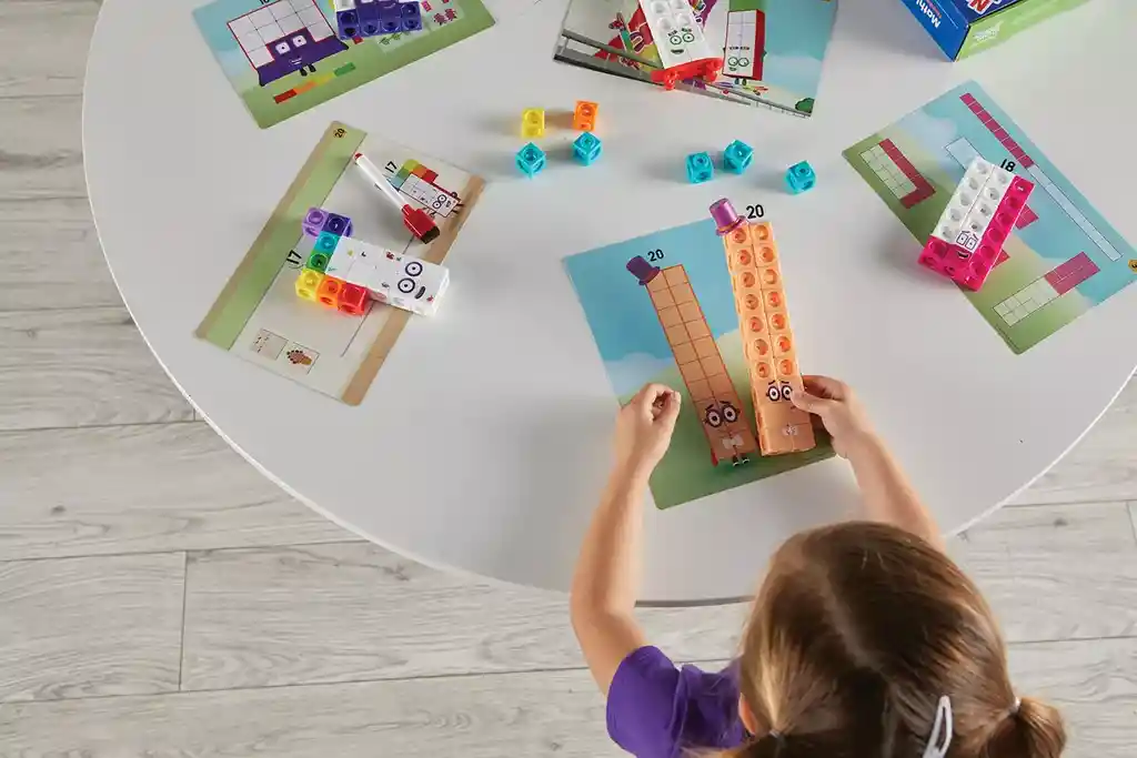 Juego Hand2mind Numberblocks Mathlink Cubes 11-20 Actividades