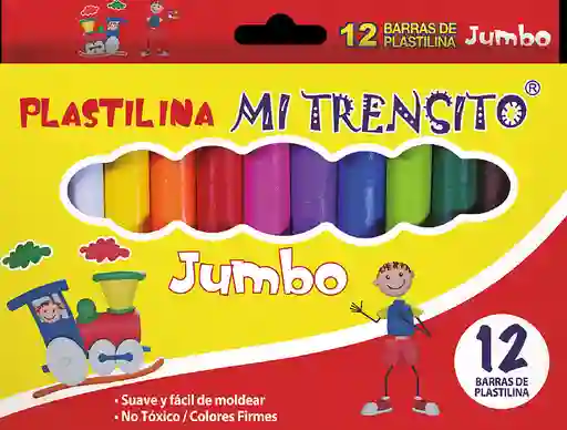 Plastilina Mi Trensito , Jumbo 12 Barras