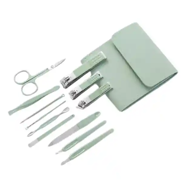 Kit Manicure Y Pedicura 12 Piezas Profesional