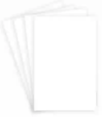 Paquete De Cartulina Blanca En 1/8 - X10