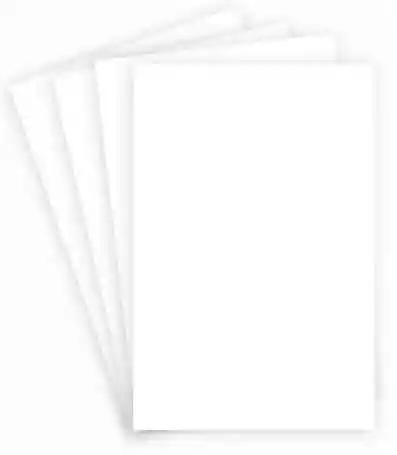 Paquete De Cartulina Blanca En 1/8 - X10