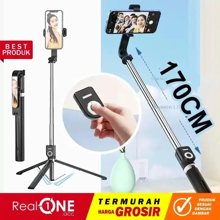 170cm, Trípode Y Palo Selfie + Control Bluetooth | Monopod Para Celular Y Camara