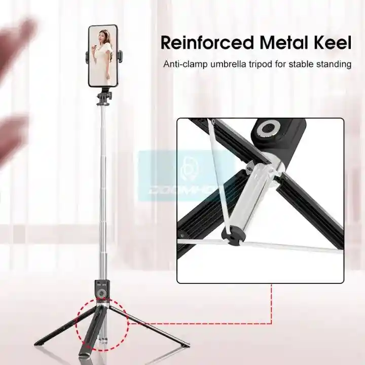 170cm, Trípode Y Palo Selfie + Control Bluetooth | Monopod Para Celular Y Camara