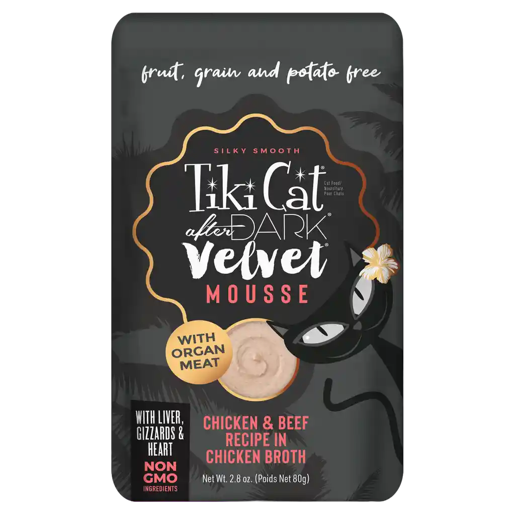 Tiki Cat After Dark Mousse Pollo Y Carne 80g Para Gatos