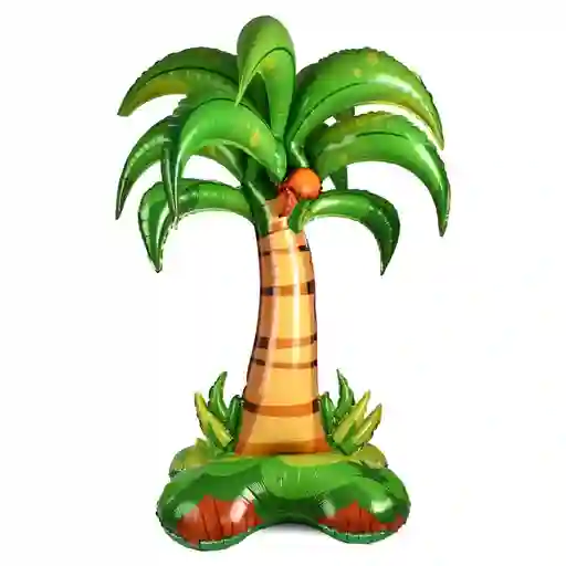 Globo Palmera De 108x55 Cm Con Base Fiesta Tropical
