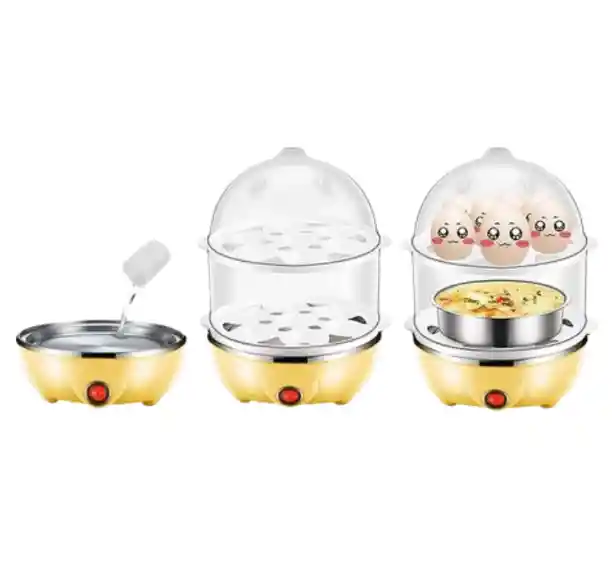 Hervidor De Huevos De 2 Pisos: Cocina Huevos Al Gusto Con Este Electrodoméstico Eléctrico