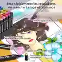 Set Profesional De Marcadores Plumones Doble Punta 80 Pcs