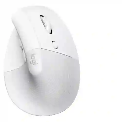 Logitech Lift Vertical, Mouse Ergonómico Avanzado, Blanco