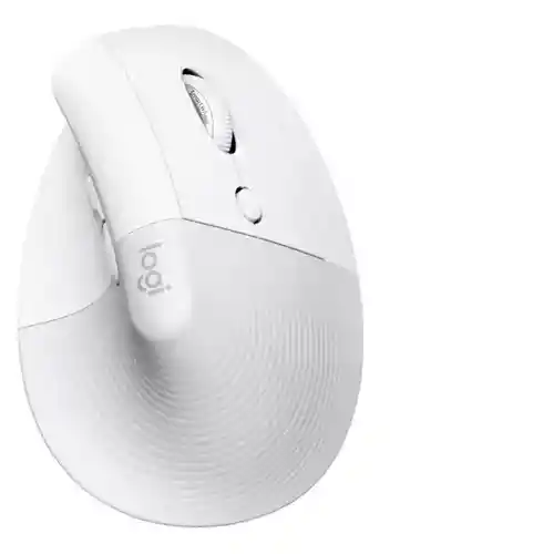 Logitech Lift Vertical, Mouse Ergonómico Avanzado, Blanco