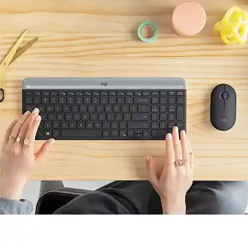 Logitech Mk470 Combo Inalámbrico Slim: Teclado Y Mouse