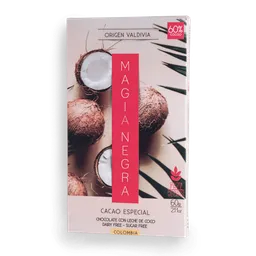 Barra De Chocolate 60% Coco - Magia Negra 60g