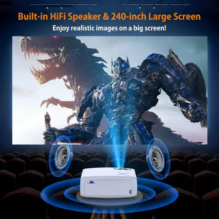 Proyector Led Wifi 4k Nativo 8500lm Bluetooth Febfoxs Jq450