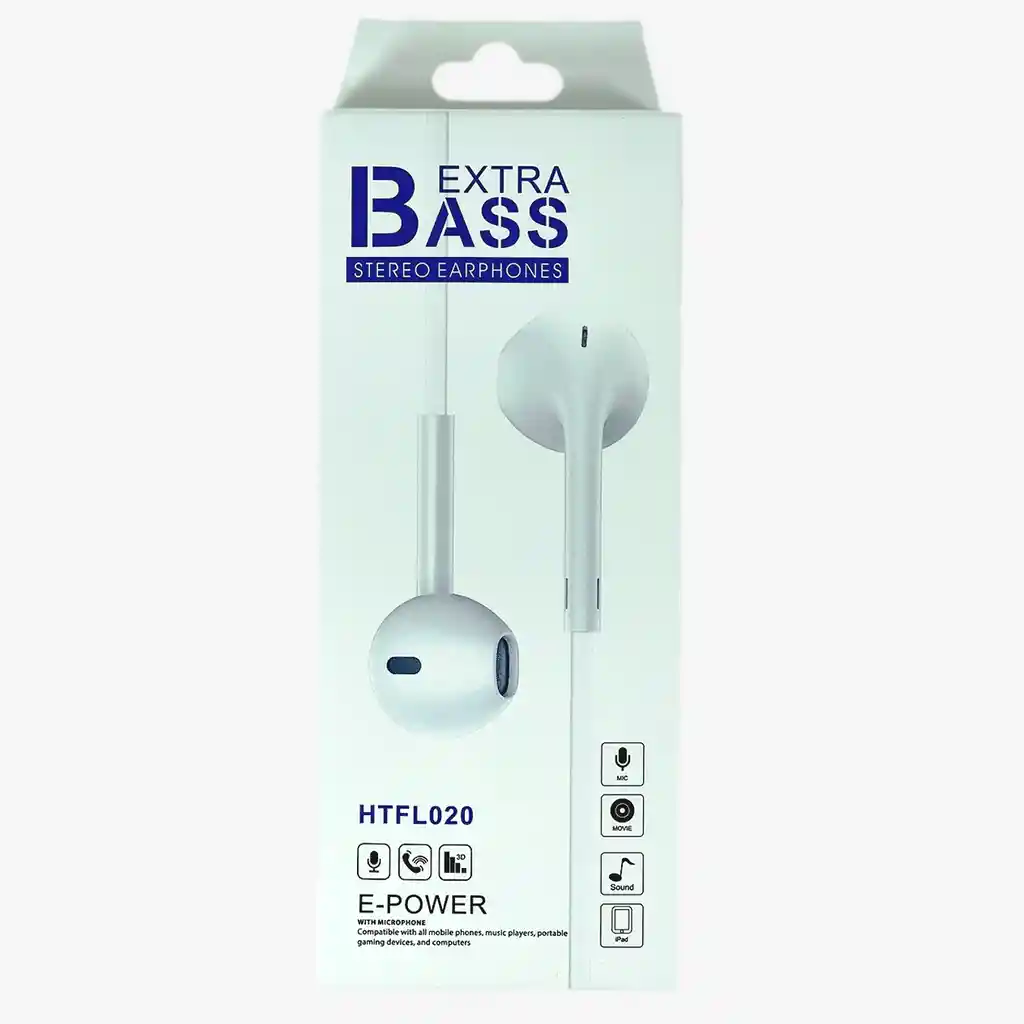 Audifonos 3.5mm Extra Bass