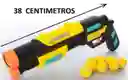 2en1 Pistola De Agua Pistola Lanzadora Con 8 Bolas De Espuma