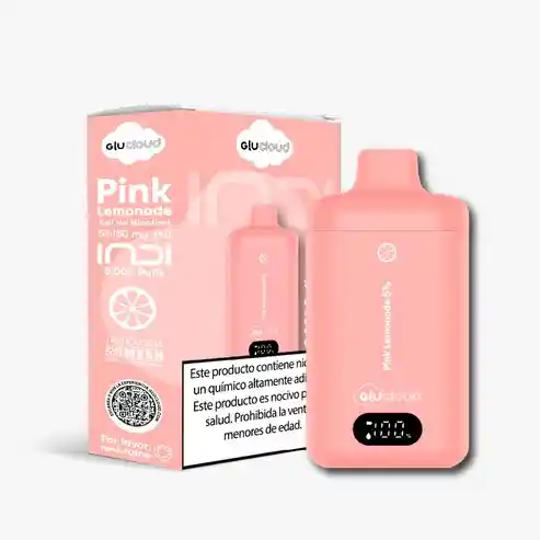Vaporizador Glucloud Indi Pink Lemonade (limonada Rosa)