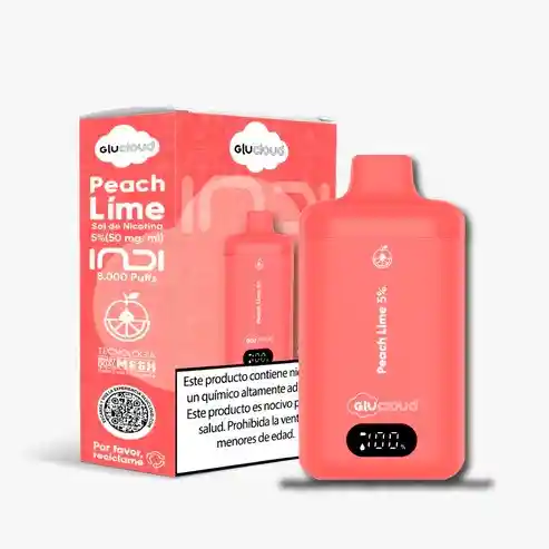 Vaporizador Glucloud Indi Peach Lime (durazno Limón)