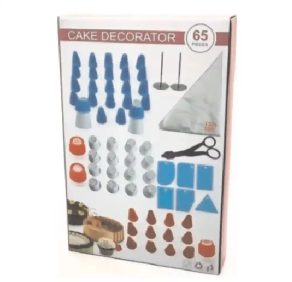 Kit Reposteria 65 Pzs Decoracion Pasteles