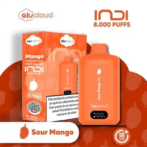 Vaporizador Glucloud Indi Sour Mango