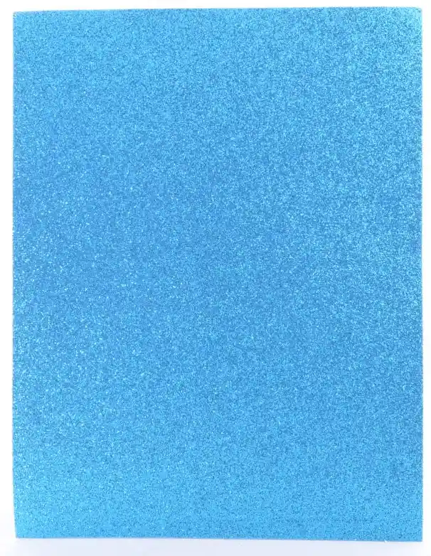 Foamy Escarchado, Azul Claro - Carta