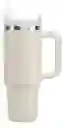 Termo Vaso Conserva Temperatura 1.2 L Acero Inoxidable Con Pitillo Beige Cream Innovo Flask