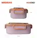 Portacomidas Recipiente Division Innovo Home Free Bpa Cubiertos