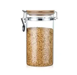 Recipiente Vidrio Con Tapa Cocina 10cm X 21cm