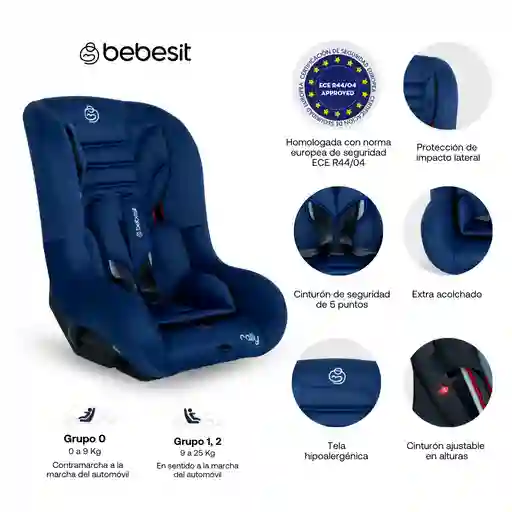 Silla Auto Rally Blue