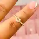 Anillo Corazón Rosa + Cofre De Joyería