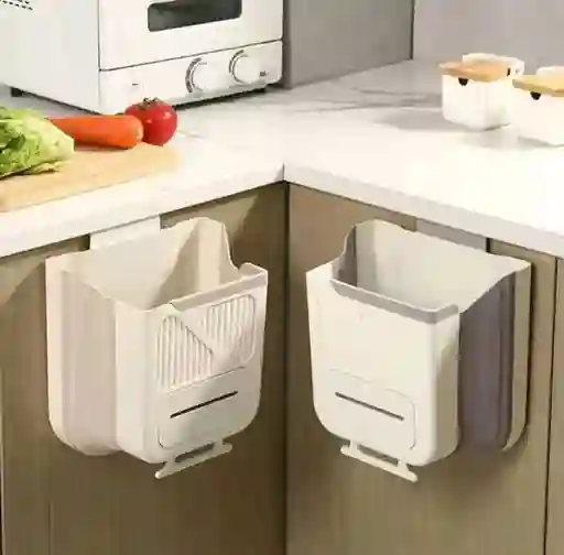 Basurera Plegable Con Dispensador De Bolsas