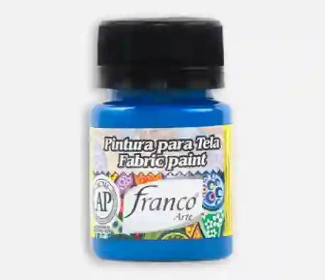 Pintura Azul Tela Franco Arte Textil