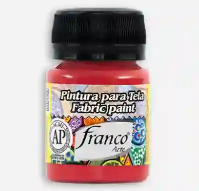 Pintura Rojo Tela Franco Arte Textil