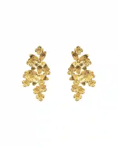 Luna Mar Aretes Rambutan Dorados