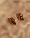 Luna Mar Aretes Arte Mini Dorados