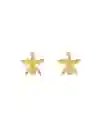 Luna Mar Aretes Orquidea Mini Dorados