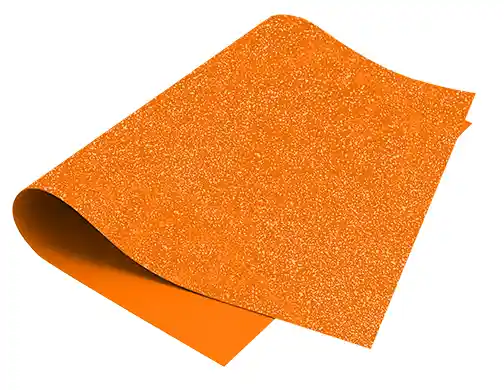 Foamy Naranja Escarchado - 1/2 Pliego