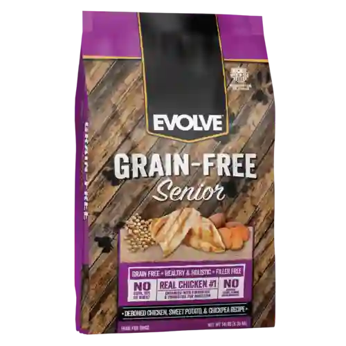 Evolve Dog Grain Free Senior Chicken Pollo 28 Lb 12.7 Kg