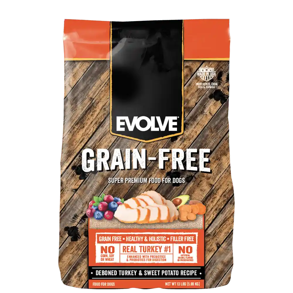 Evolve Dog Grain Free Turkey Pavo 13 Lb 5.9 Kg
