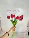 Ramo De 12 Tulipanes Artificiales 🌹