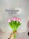 Ramo De 12 Tulipanes Artificiales 🌹