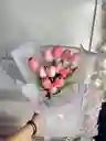 Ramo De 12 Tulipanes Artificiales 🌹