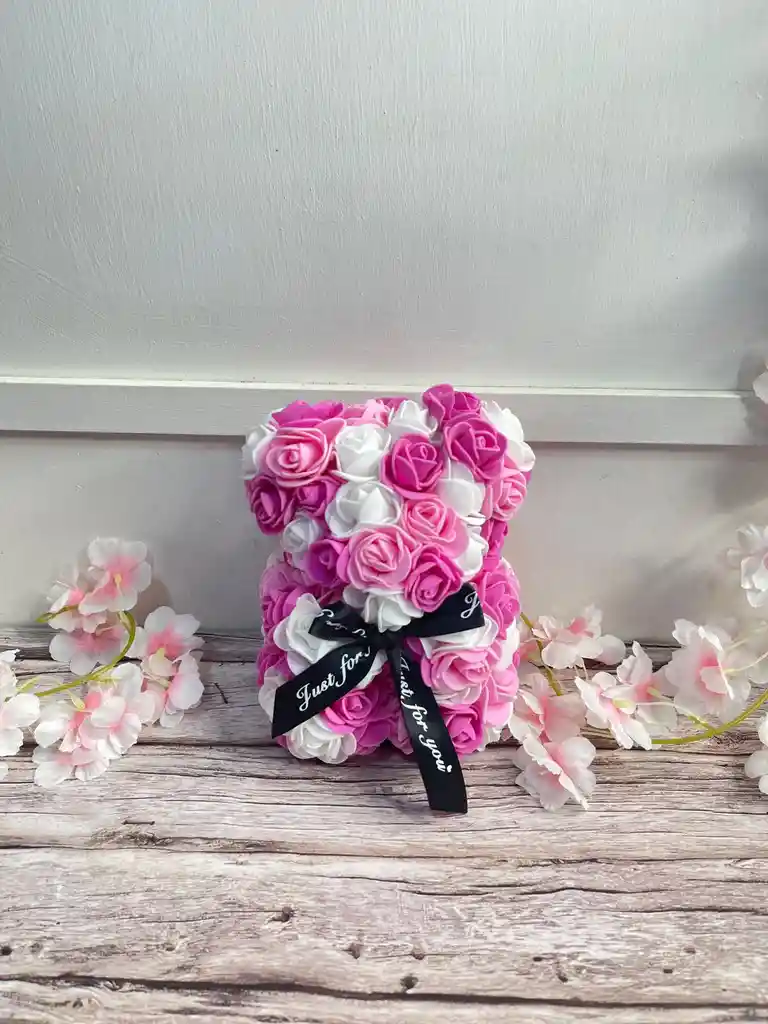 Oso Teddy Especial De Flores 20 Cm