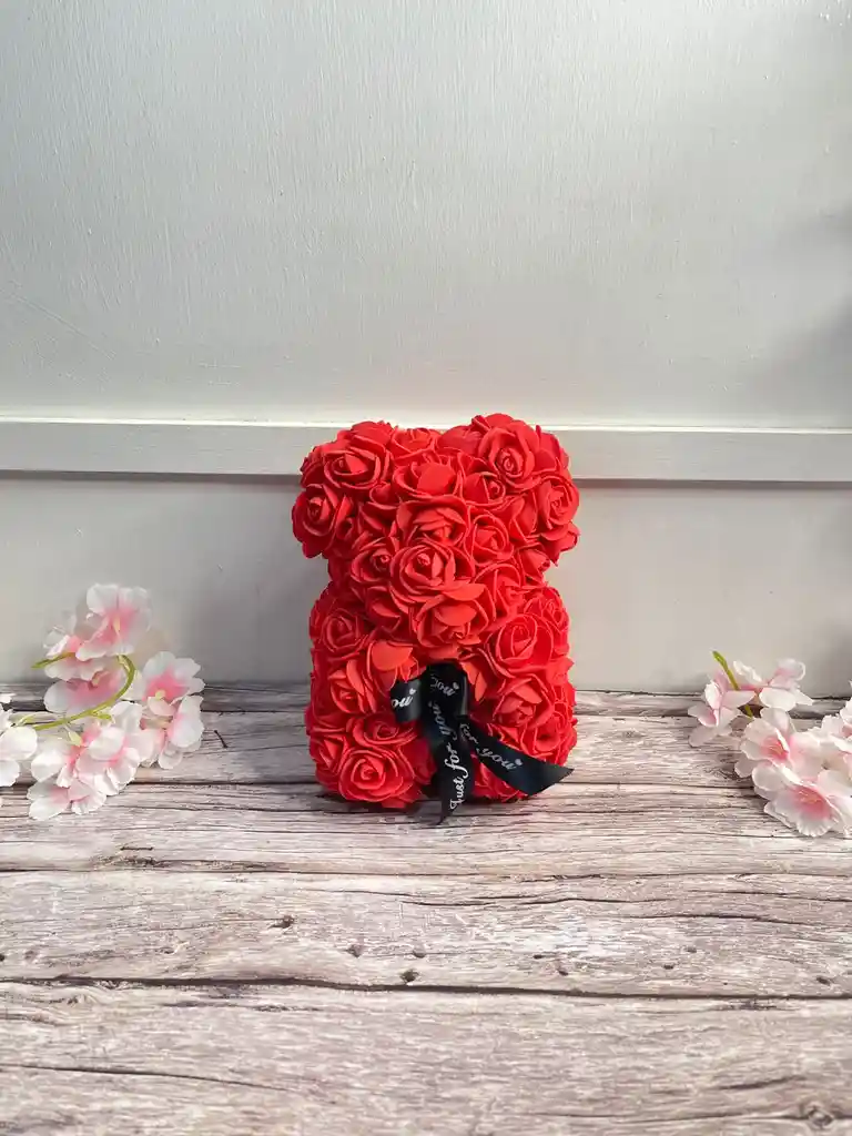 Oso Teddy De Flores, Jp 200 Ml Y Rellenos De Chocolate