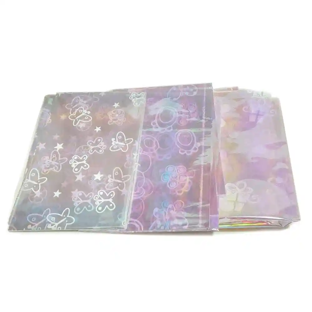 Papel Celofan Tornasol Estampado Surtido
