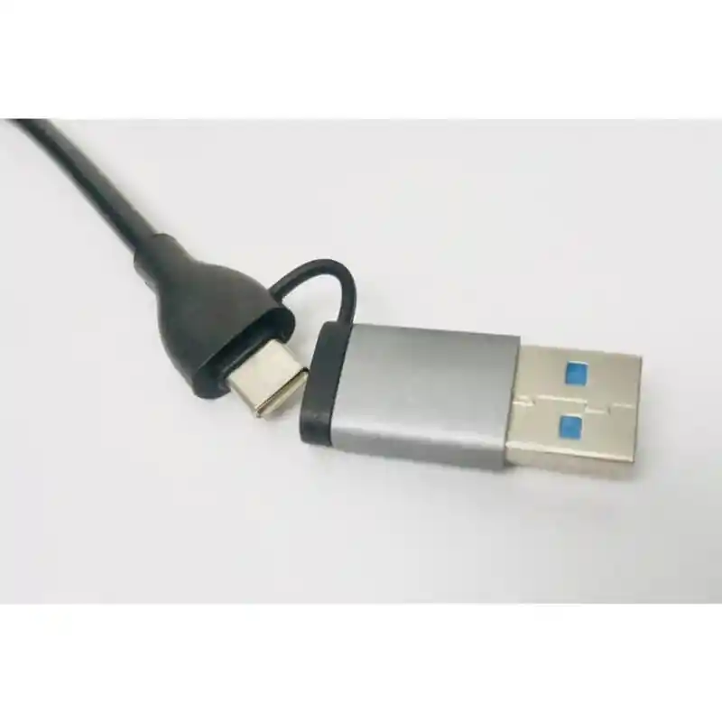Hub 6 En 1 Conversor Multisalidas Tipo C , Usb 2.0 Usb 3.0 + Usb Gris