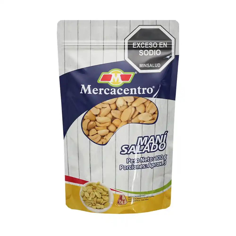 Mani Mercacentro 100 G Salado