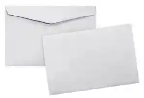 Sobre Blanco Rectangular - 16cm X 10.5