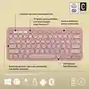 Teclado Bluetooth Multi-dispositivos Logitech K380 Rosado