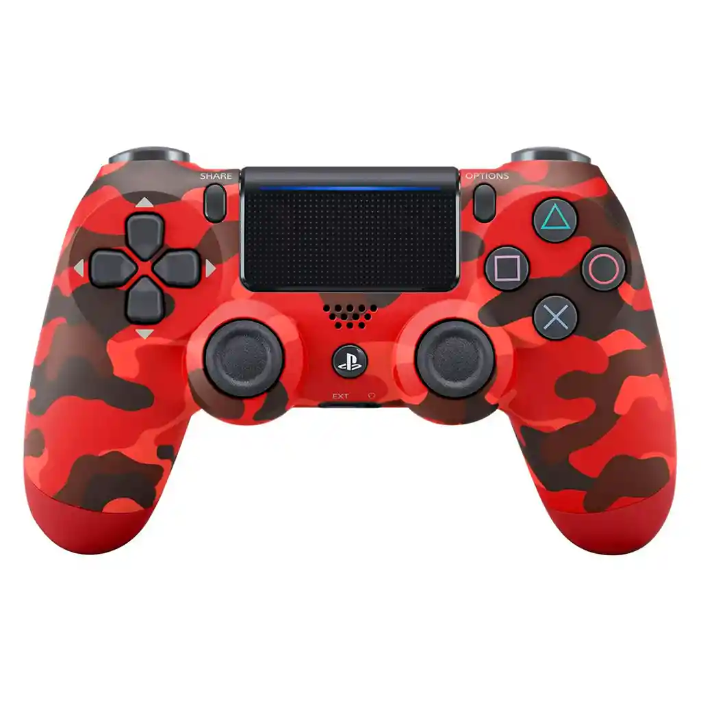 Control Aaa Ps4 Con Dualshock 4 Jyr Camuflaje Rojo