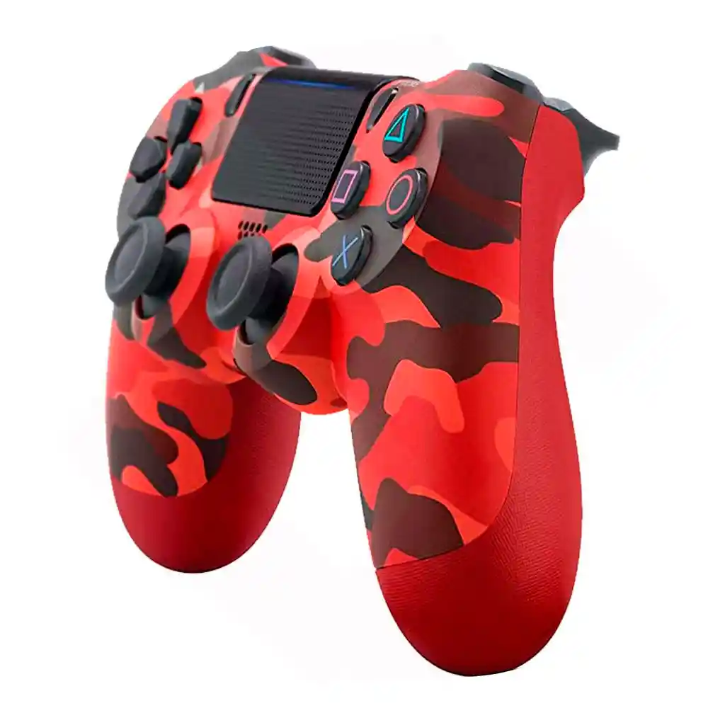 Control Aaa Ps4 Con Dualshock 4 Jyr Camuflaje Rojo